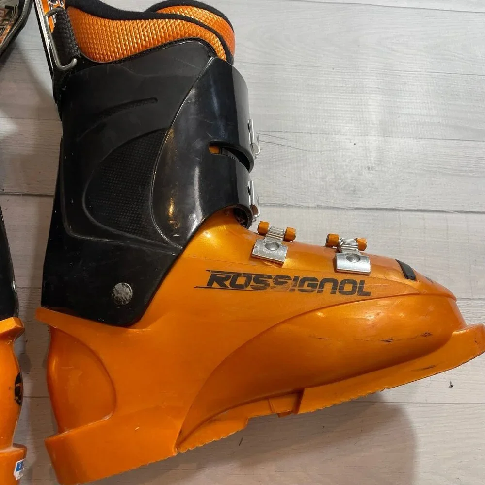 Rossignol radical jr 2 ski boots orange size 4‎